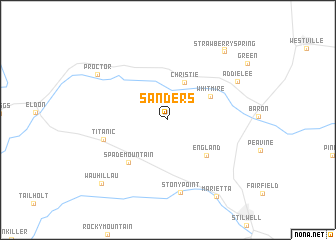 map of Sanders