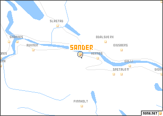 map of Sander