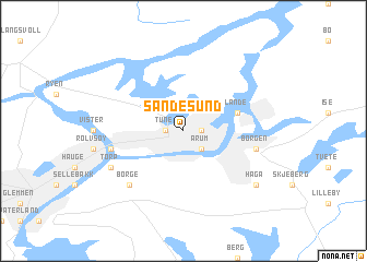 map of Sandesund