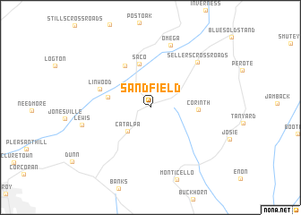 map of Sandfield