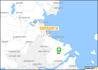 map of Sandgate