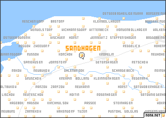 map of Sandhagen