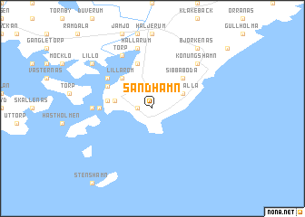 map of Sandhamn