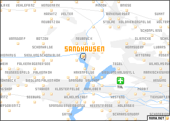 map of Sandhausen