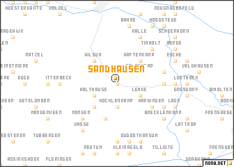 map of Sandhausen