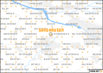 map of Sandhausen