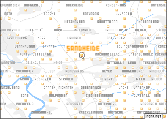 map of Sandheide