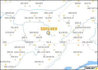 map of Sandhem