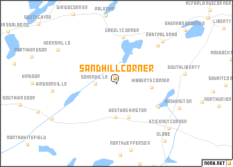 map of Sandhill Corner