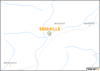 map of Sandhills