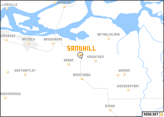 map of Sand Hill