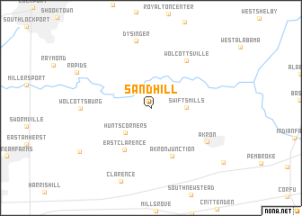 map of Sand Hill