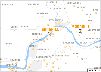 map of Sand Hill