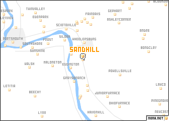 map of Sand Hill