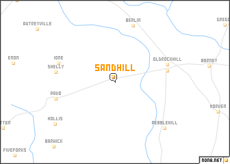 map of Sand Hill