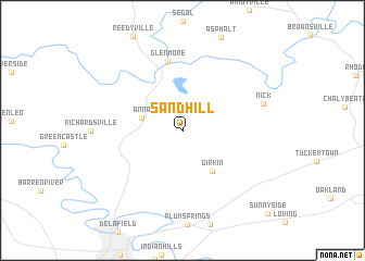 map of Sand Hill