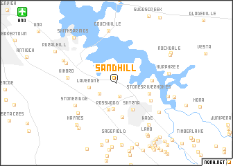 Sandhill (united States - Usa) Map - Nona.net