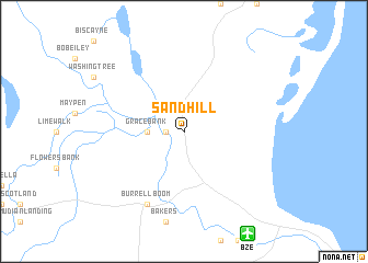 map of Sand Hill