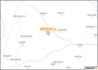 map of Sand Hill