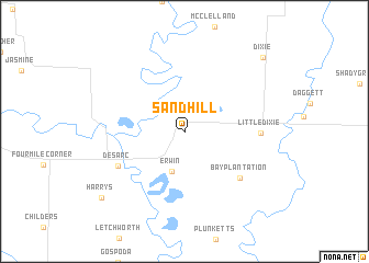 map of Sand Hill