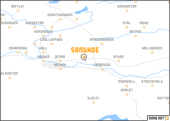 map of Sandhoe