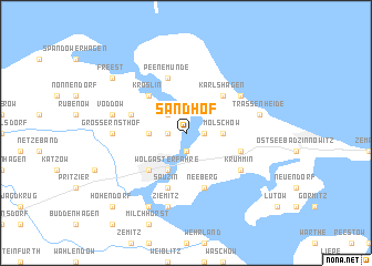 map of Sandhof