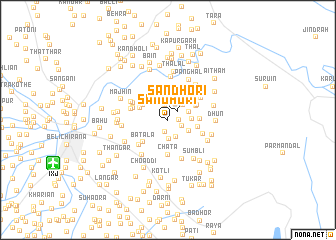 map of Sandhori