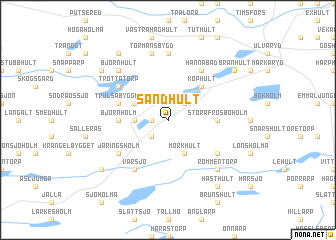 map of Sandhult