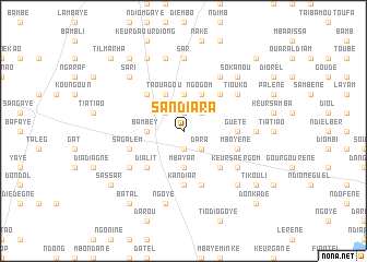 map of Sandiara