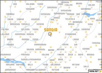 map of Sandia