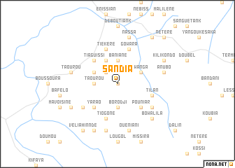 map of Sandia