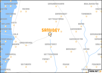 map of Sandidey