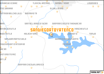 map of San Diego Atoyatenco