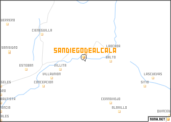 map of San Diego de Alcalá