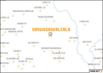 map of San Diego de Alcalá