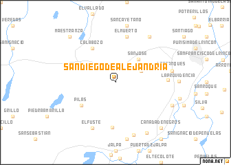 map of San Diego de Alejandría
