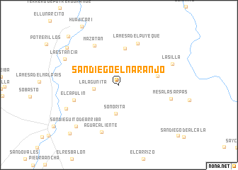 map of San Diego el Naranjo