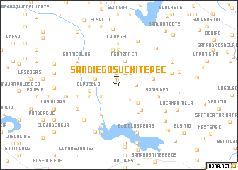 map of San Diego Suchitepec