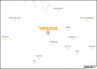 map of San Diego