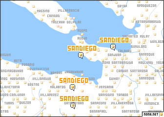 map of San Diego