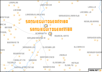 map of San Dieguito de Arriba