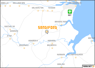 map of Sandiford