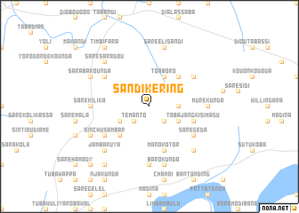 map of Sandikéring