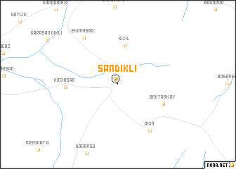 map of Sandıklı