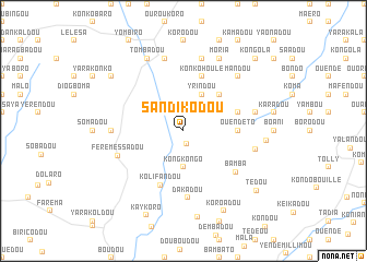 map of Sandikodou