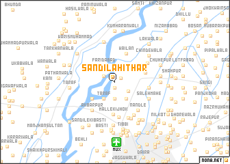 map of Sandīla Hithār