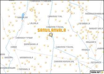 map of Sandilānwāla