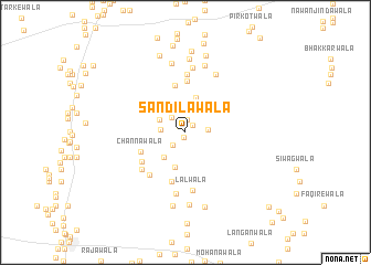 map of Sandilāwāla