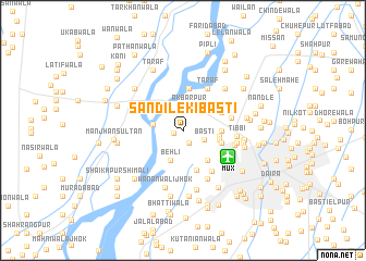 map of Sandile ki Basti