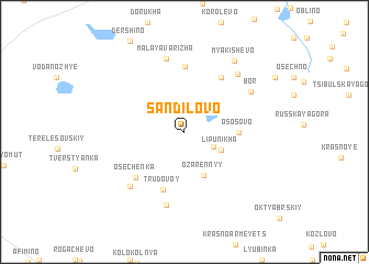 map of Sandilovo